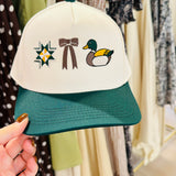 Mallard Bow Canvas Trucker Hat