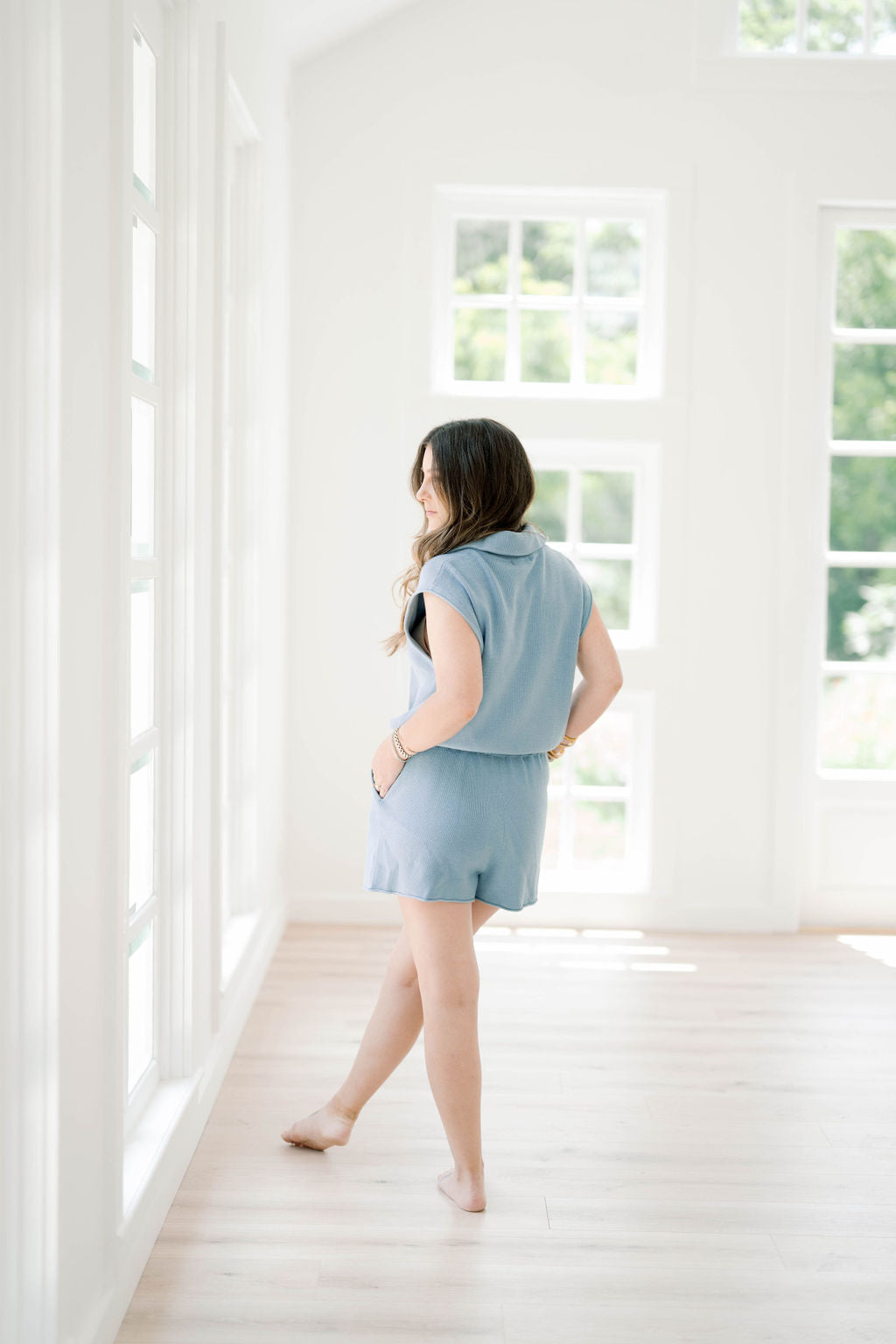 You'll be catching more than just flights in this playful romper! Perfect for any adventure, this romper is the perfect combination of style and comfort. Don't miss your chance to catch this limited edition piece!