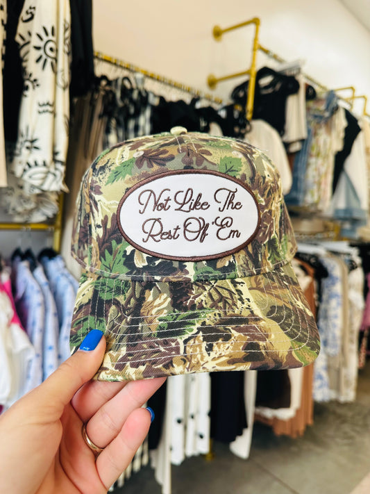 Not Like the Rest Camo Trucker Hat