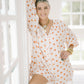 Getting Spooky Orange Polka Dot Romper