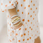 Getting Spooky Orange Polka Dot Romper