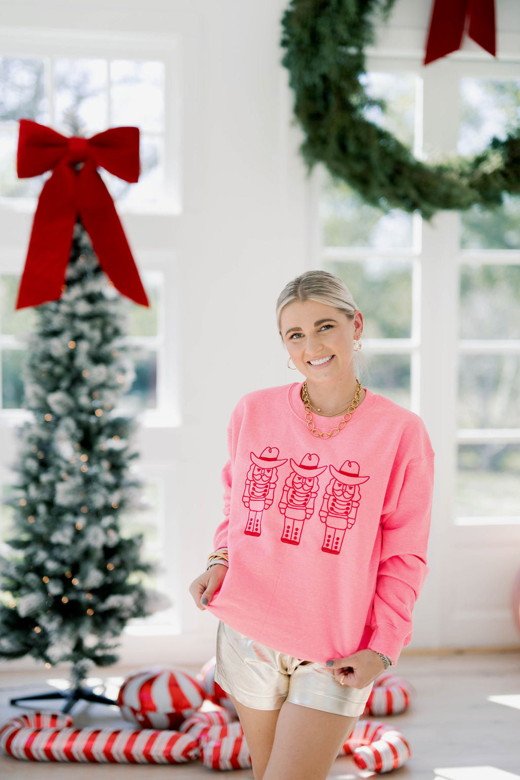 Nutcracker Pink/Red Sweatshirt