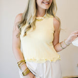 Bright Side Ruffled Tank Top