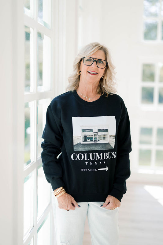 Columbus Marfa Black Sweatshirt