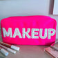 MAKEUP Hot Pink Bag Large