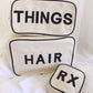 HAIR Black Canvas XL Bag
