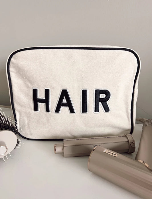 HAIR Black Canvas XL Bag