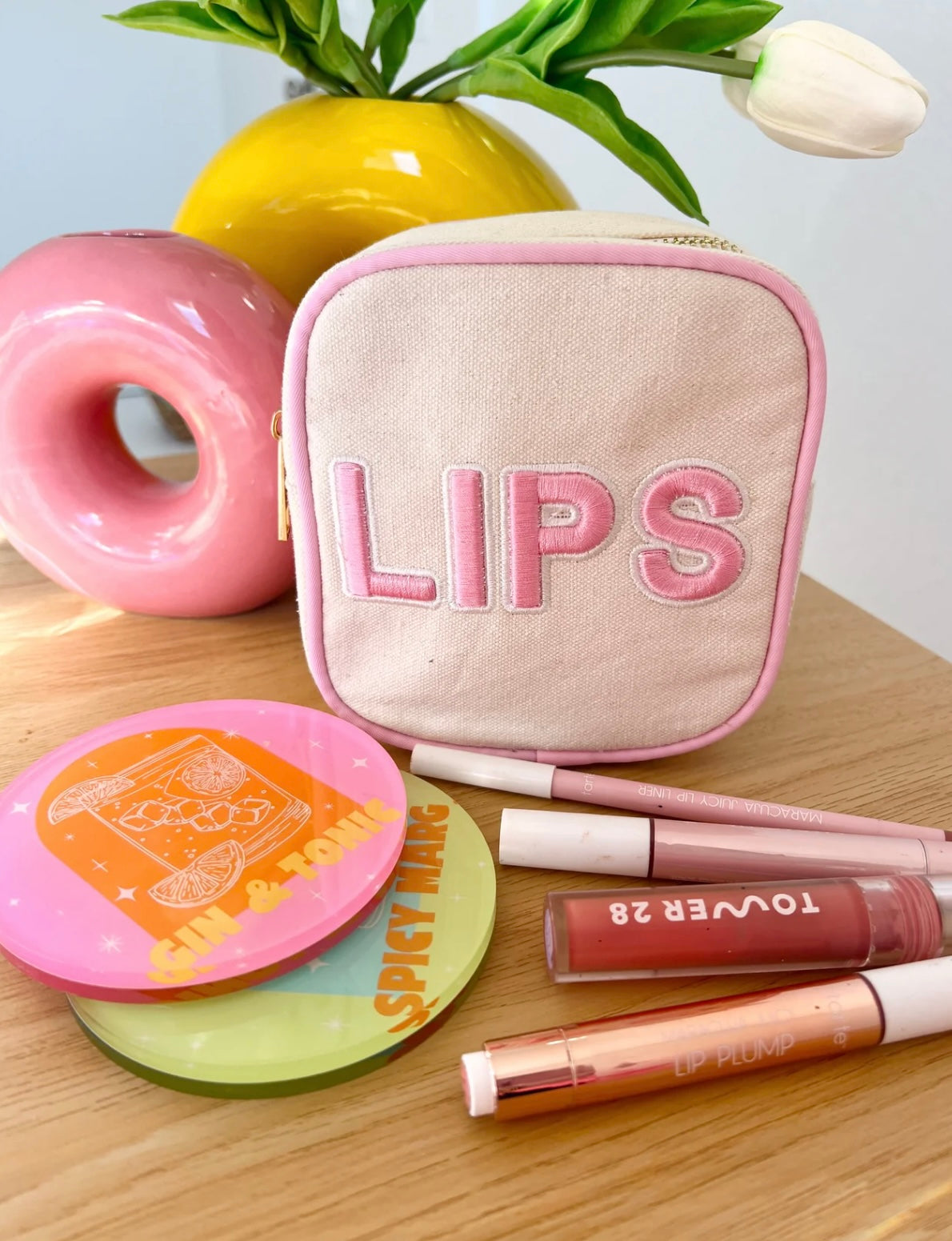 LIPS Mini Canvas Bag