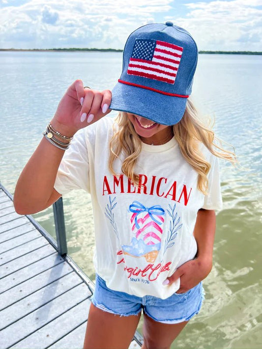 American Flag Trucker Hat - 