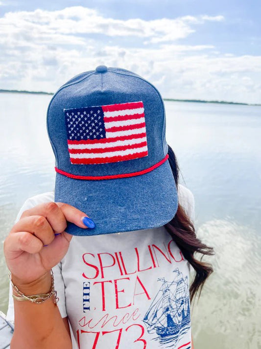American Flag Trucker Hat - 