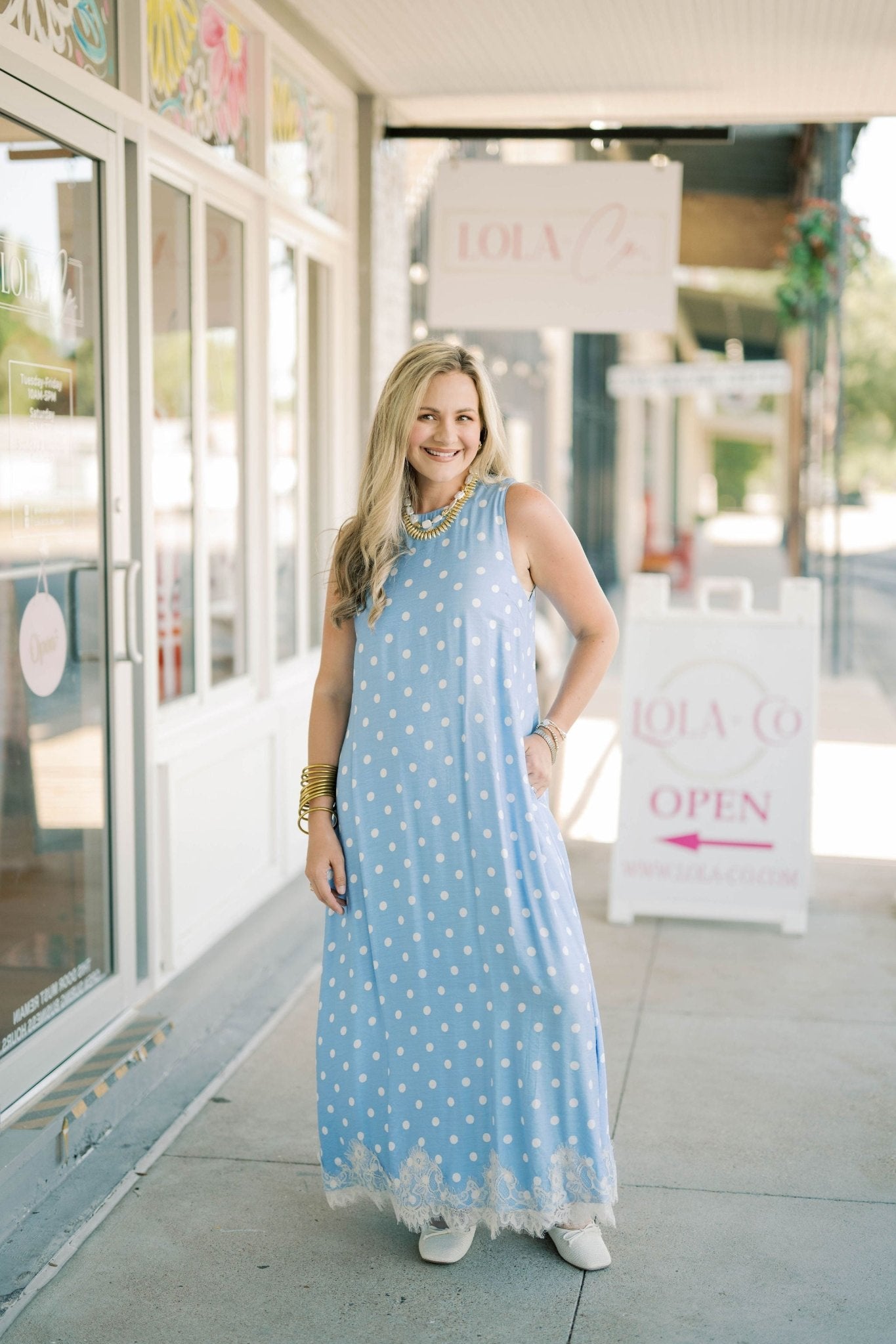 American Honey Dot Dress - Dresses - Entro