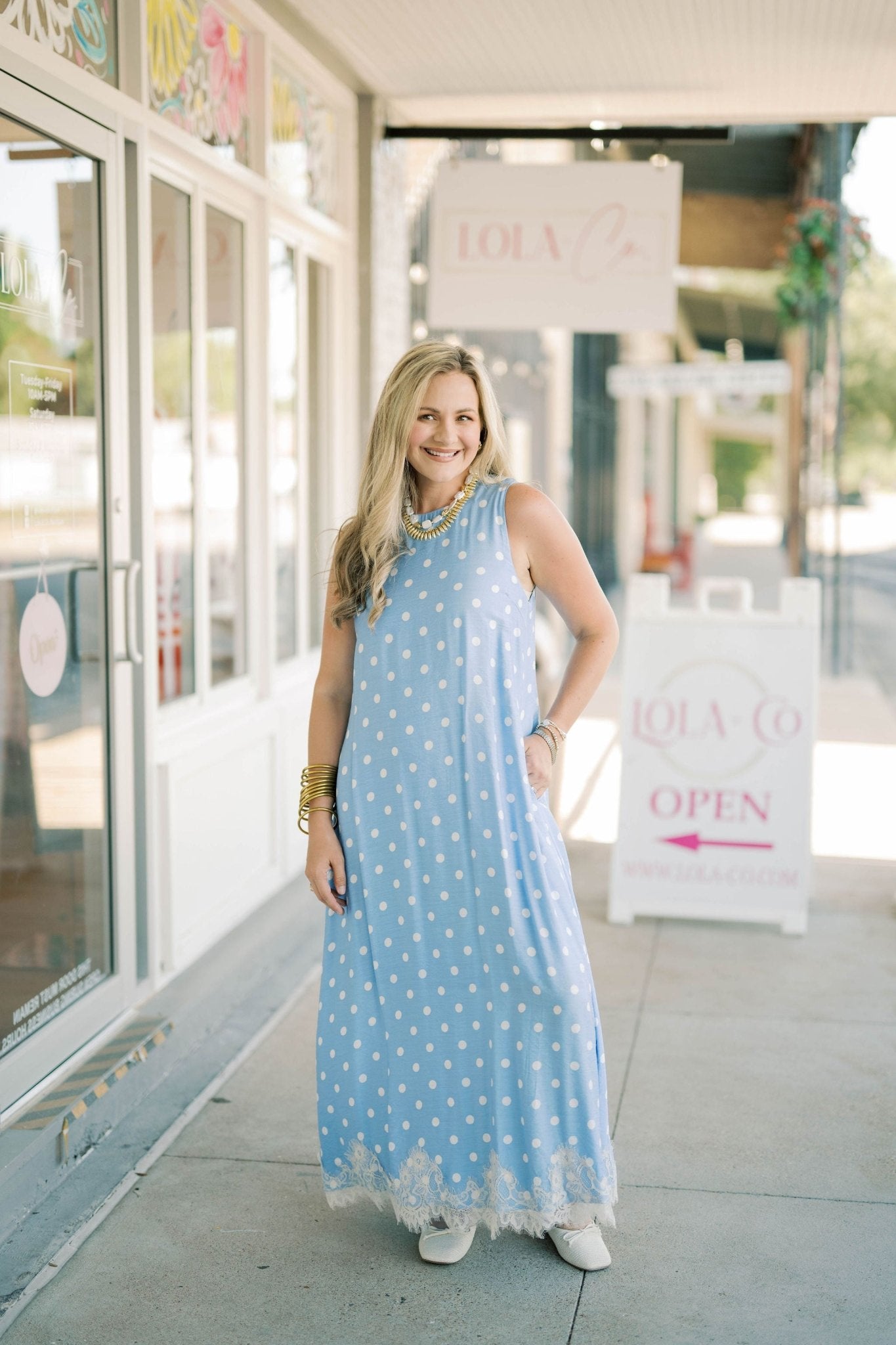 American Honey Dot Dress - Dresses - Entro
