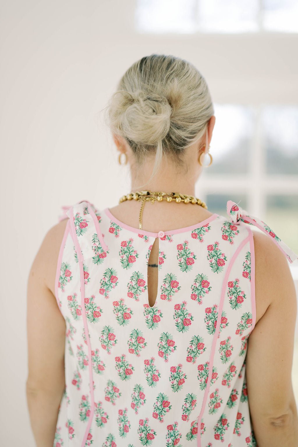 Amour in Bloom Cotton Floral Dress - Dresses - Peach Love CA