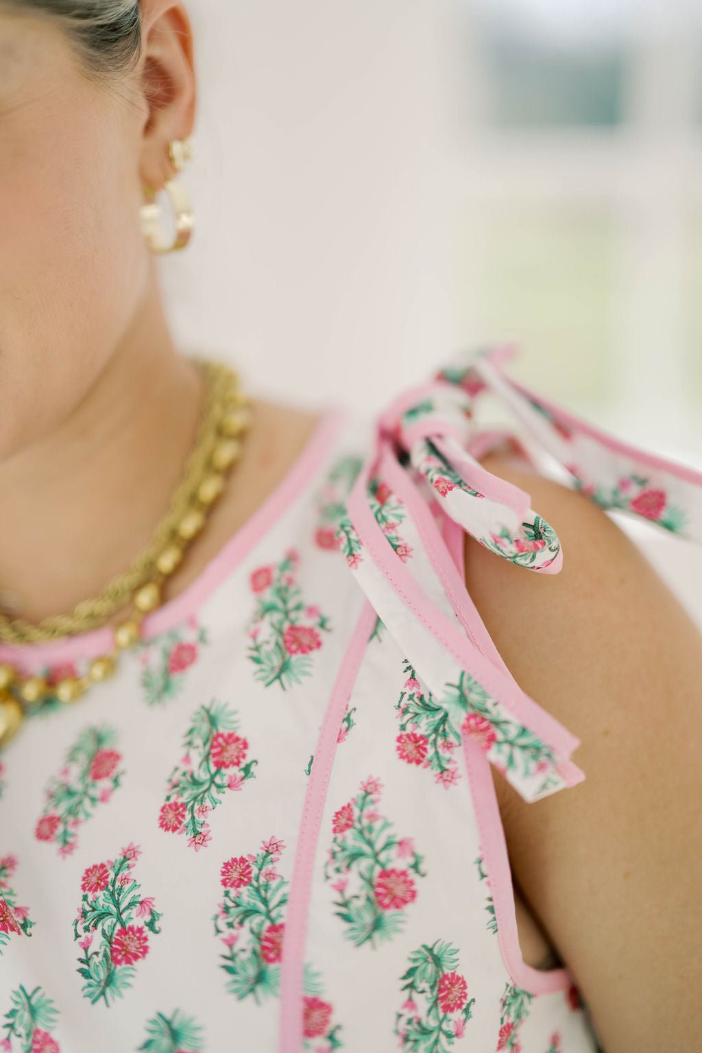 Amour in Bloom Cotton Floral Dress - Dresses - Peach Love CA