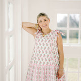 Amour in Bloom Cotton Floral Dress - Dresses - Peach Love CA
