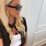 Angelina Gold Earrings - Jewelry - Earrings - Chansutt Pearls