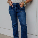 Autumn Edit Ankle Flare Jeans - Bottoms- Pants - Vervet - Flying Monkey