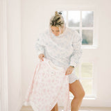 Baby Blues Floral Sweatershirt Top - Tops - Sweatshirts - Peach Love CA