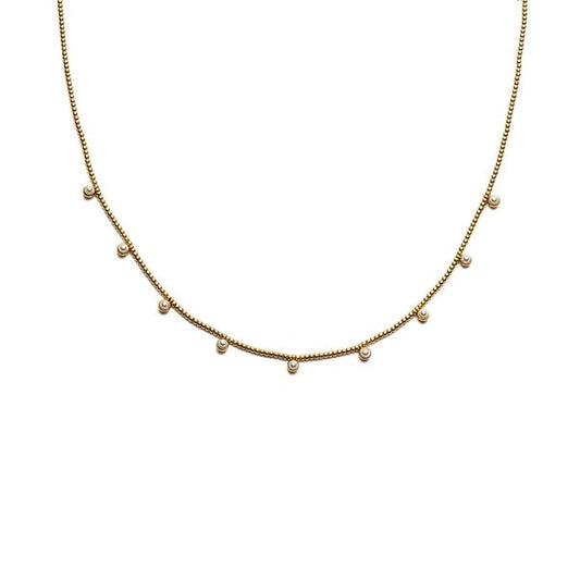 Beaded Gold Pearls Necklace - Jewelry - Necklaces - Brenda Grands Jewelry