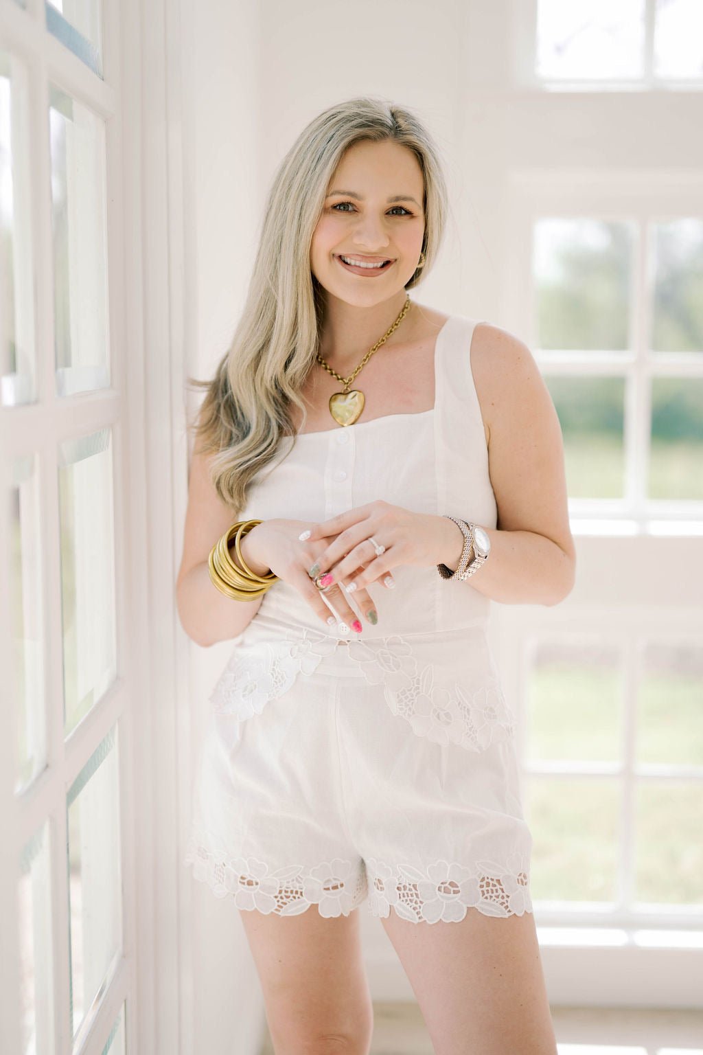 Best Days Lace Hem Shorts - Bottoms - Shorts - Needii