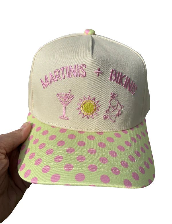 Bikinis & Martinis Canvas Trucker Hat - Accessories - Hats - Summer Tees