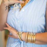 Bistro Brunch Rhinestone Collared Dress - Dresses - Able