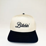 Bitchin’ Embroidered Canvas Trucker Hat - Accessories - Hats - Happiest