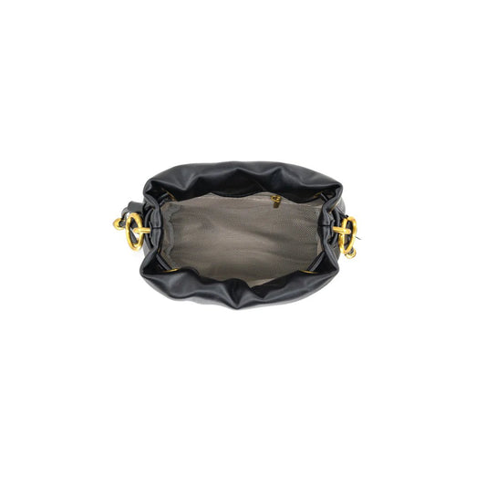 Black Gold Chain Bucket Crossbody Bag - Accessories - Purses & Handbags - BC Bags