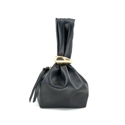 Black Leather Evening Clutch - Accessories - Purses & Handbags - BC Bags