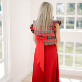 Blissful Time Plaid Puffer Vest - Outerwear - Vests - Peach Love CA