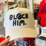 Block Him Canvas Trucker Hat - Accessories - Hats - Summer Tees