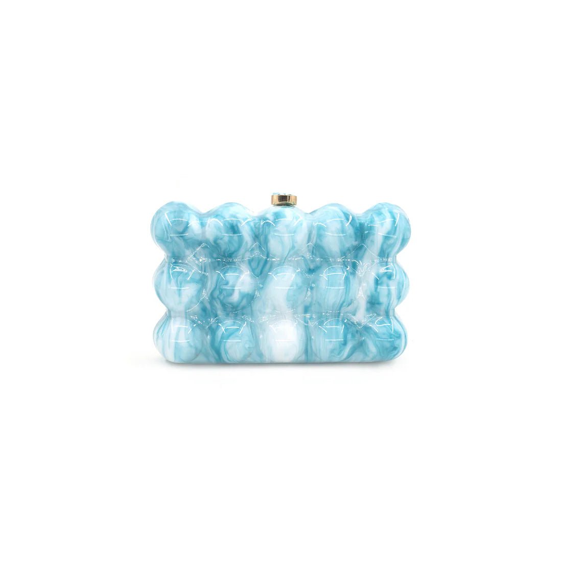Blue Marbled Acrylic Clutch/Crossbody - Bags - Purses & Handbags - BC Bags