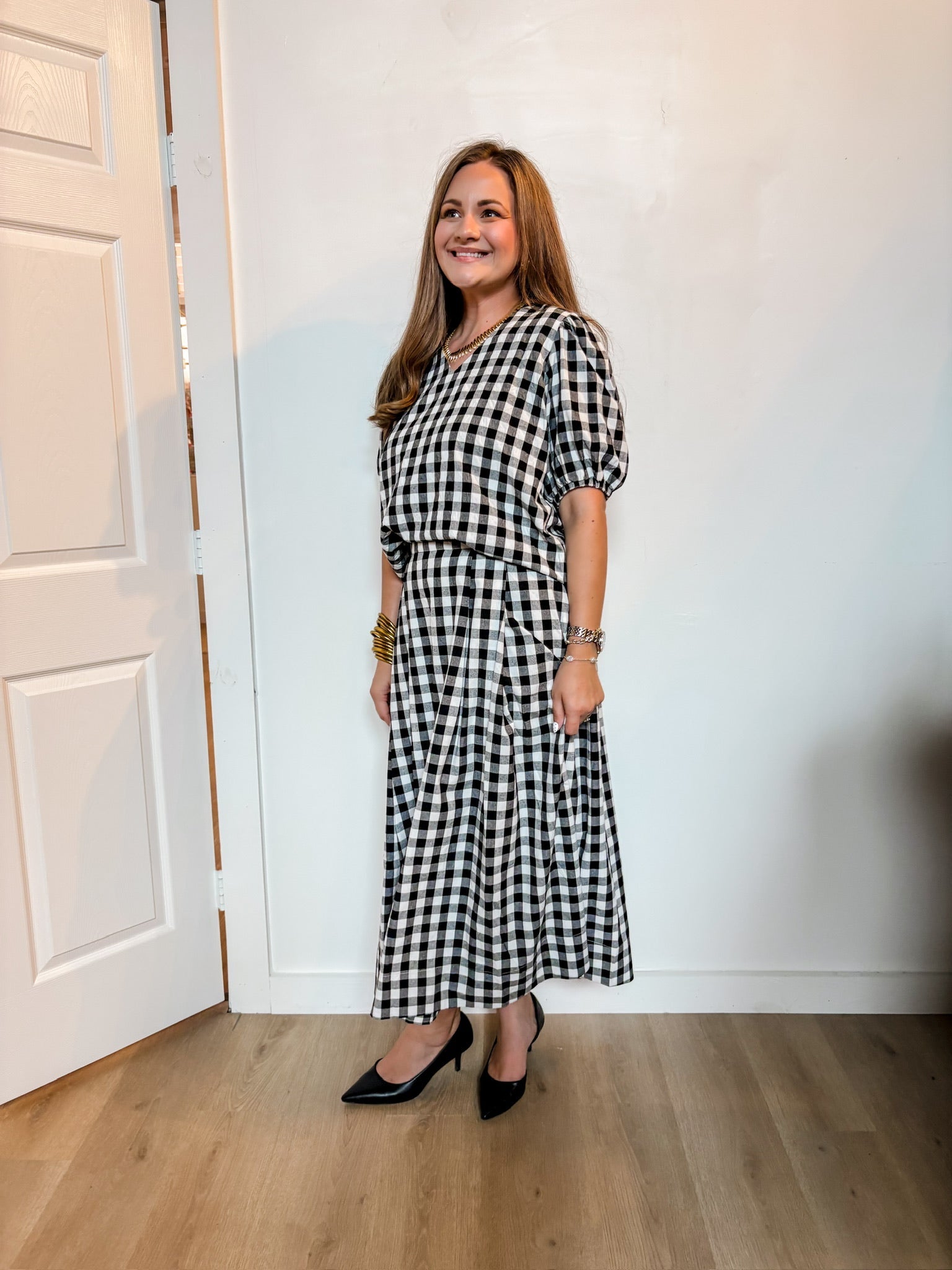 Boho Bliss Gingham Top - Tops - Blouses - She & Sky