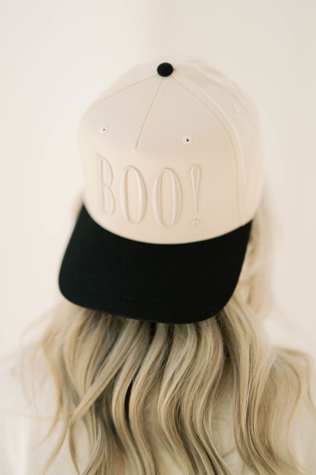 Boo! Canvas Trucker Hat - Accessories - Hats - Pierce & Pine