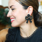 The Most Beautiful Beaded Bow Earrings! Add feminity, elegance, and grace to your Holiday outfit with these handcrafted bow earrings made with crystals, beads, and silk thread. They have a perfect size! Exclusively made by our talented artisans.