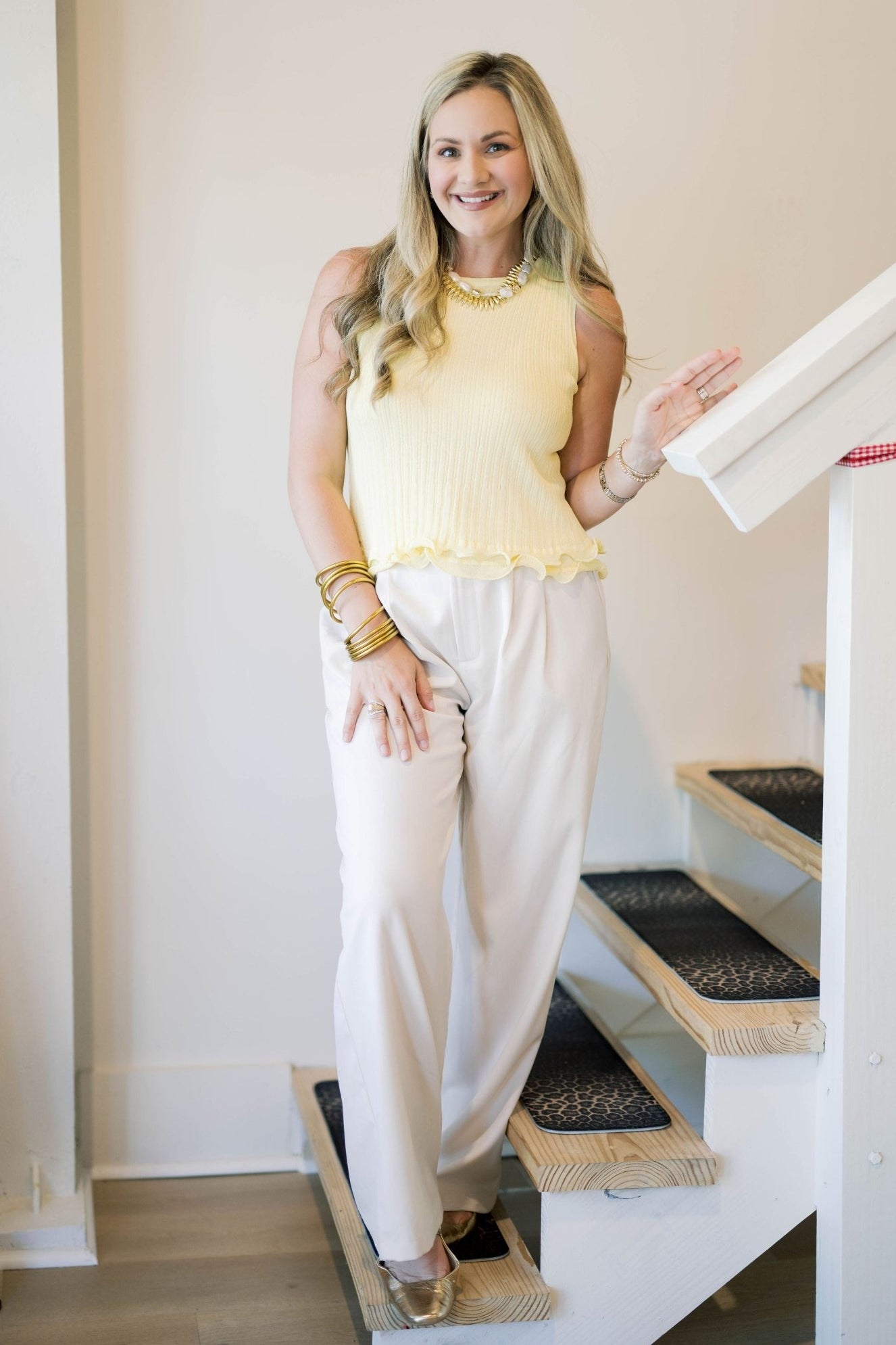 Bright Side Ruffled Tank Top - Tops - Tanks - Needii