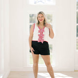 Candy Cane Bow Sweater Vest - Tops - Sweaters - Peach Love CA