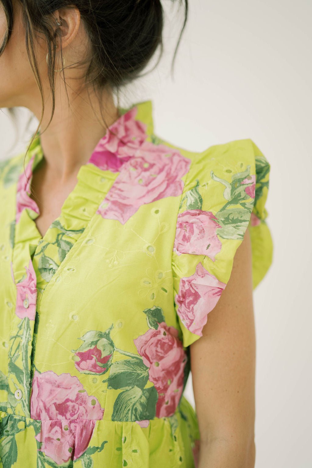 Capri Villa Ruffle Top - Tops - Blouses - Entro