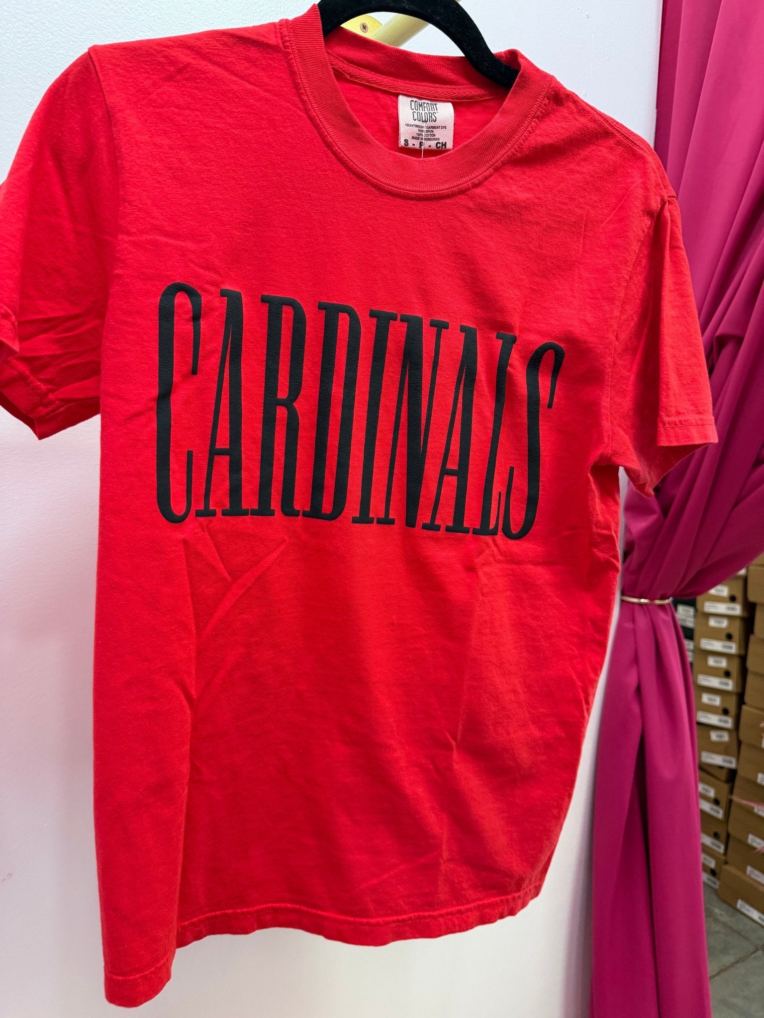 CARDINALS Block Letter Red Tee - Tops - Tees - Summer Tees