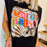 Cardinals Scraps Zebra Muscle Tee - Tops - Tees - Summer Tees