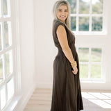 Casual Stroll Corduroy Midi Dress - Dresses - She & Sky