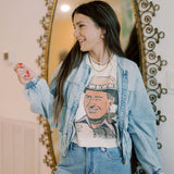 Center Stage Denim Oversized Zipper Jacket - Outerwear - Jackets - TCEC