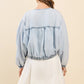Center Stage Denim Oversized Zipper Jacket - Outerwear - Jackets - TCEC