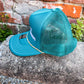  Teal trucker hat with "support day drinking" embroidery 