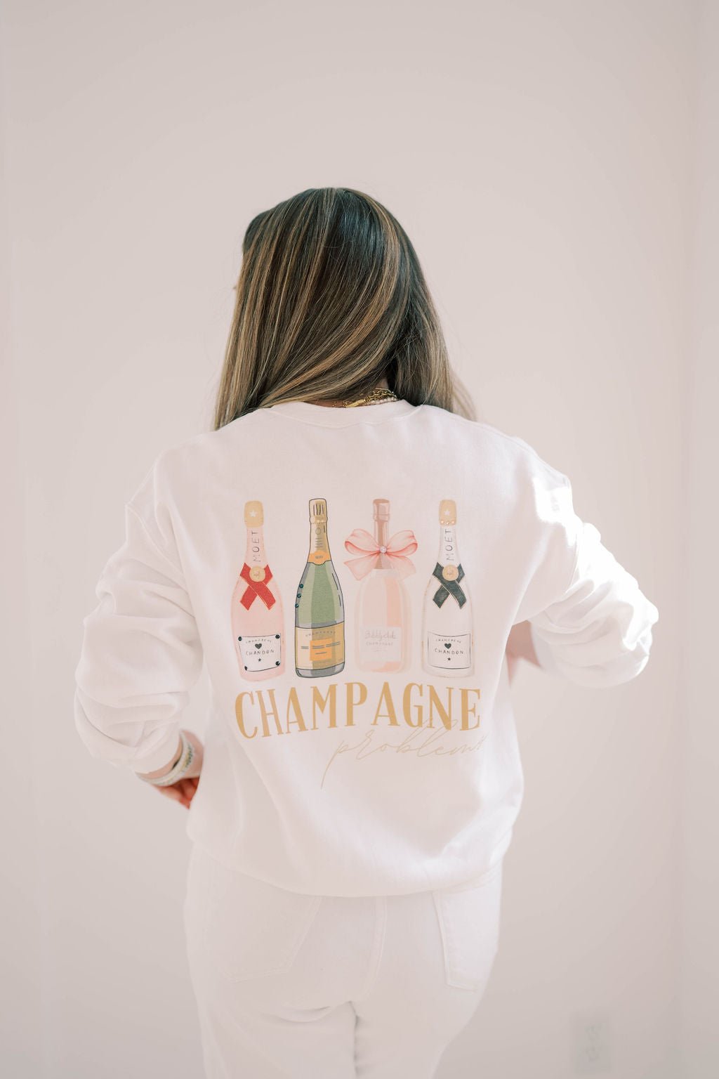 Champagne Problems Sweatshirt - Tops - Sweatshirts - Summer Tees