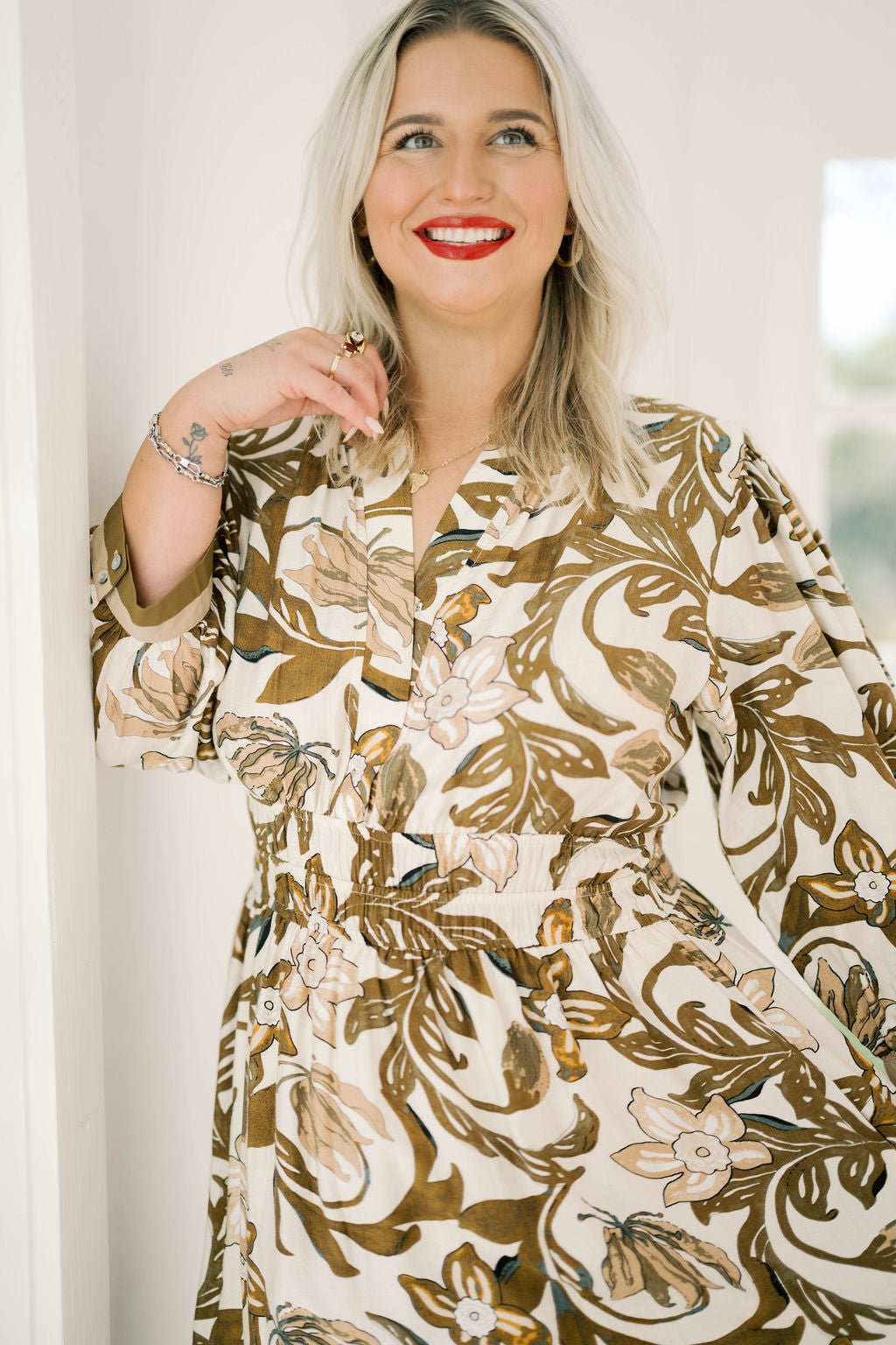 Charm & Chic Floral Dress - Dresses - She & Sky