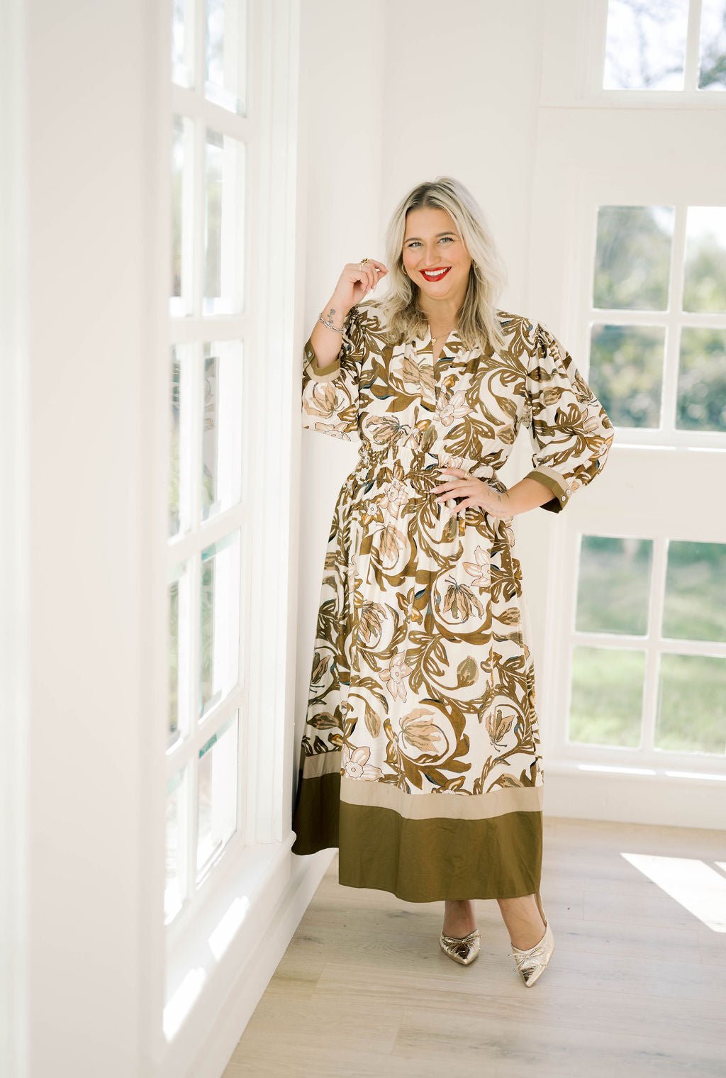 Charm & Chic Floral Dress - Dresses - She & Sky