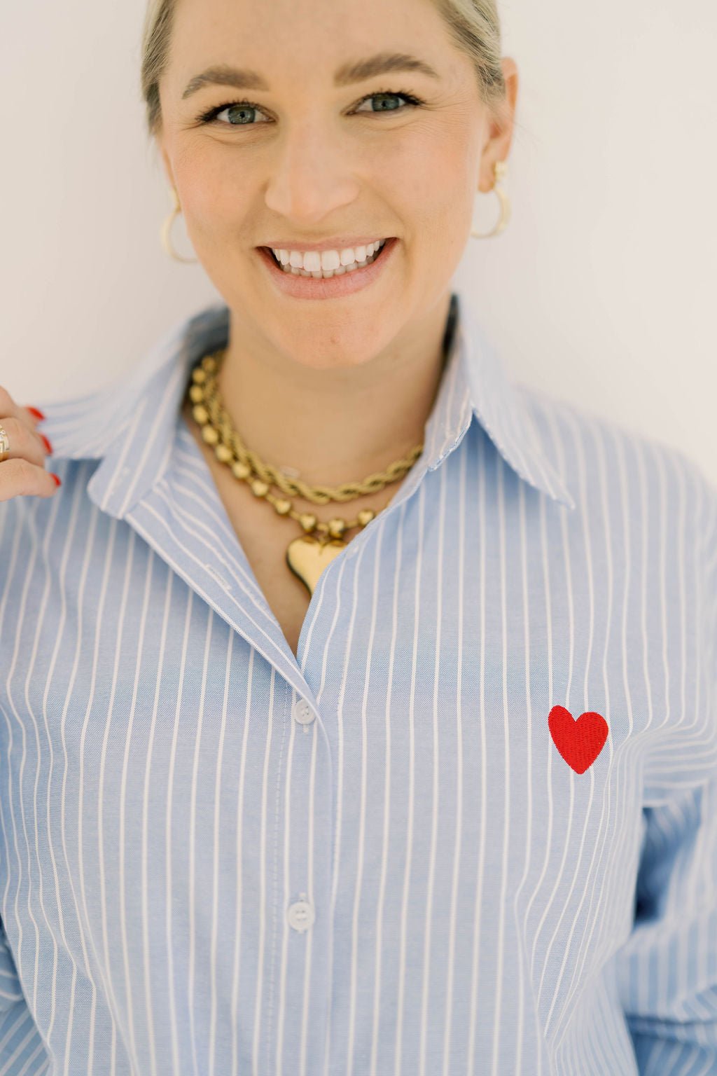 Charming Glance Button Down Top - Tops - Blouses - Q2