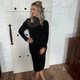 Chic Look Midi Sweater Dress - Dresses - Able