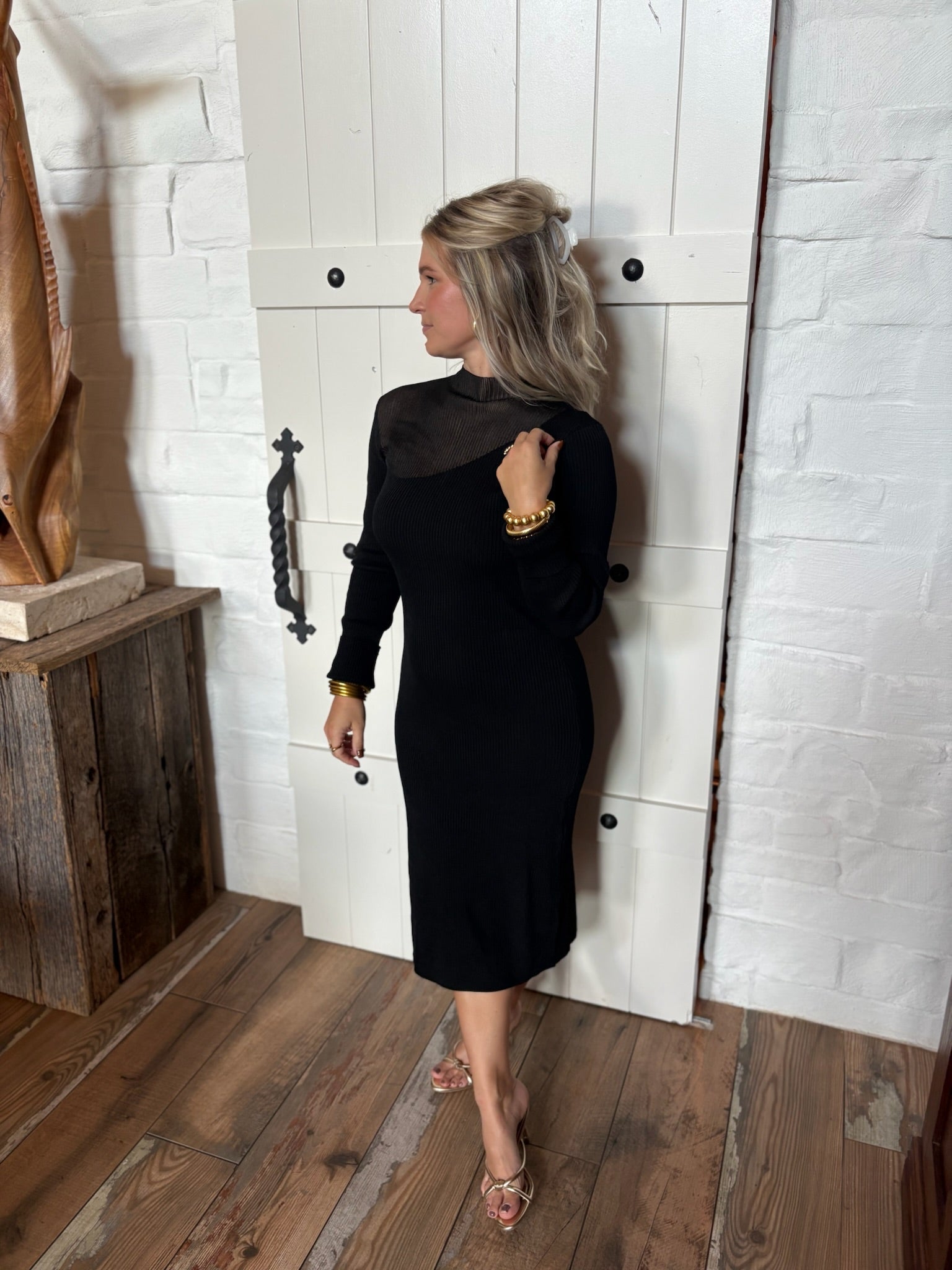 Chic Look Midi Sweater Dress - Dresses - Able